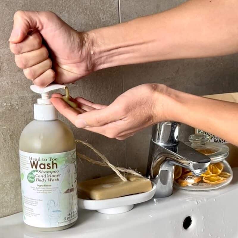 No-Poo Wash Using